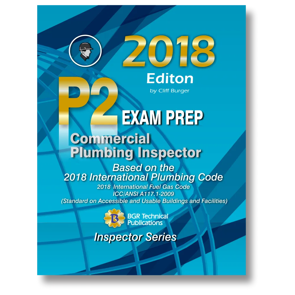 P2 Commercial Plumbing Inspector Exam Prep 2018