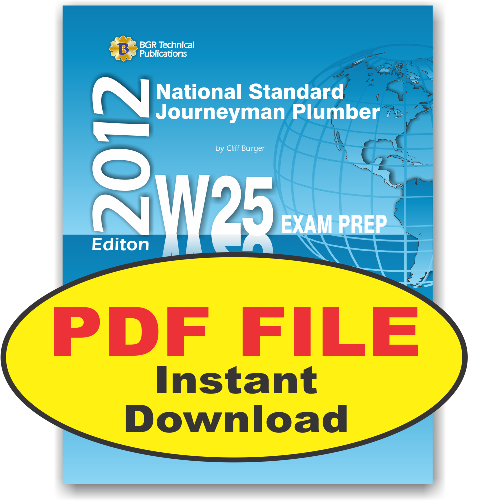 W25 National Standard Journeyman Plumber Questions Exam PDF
