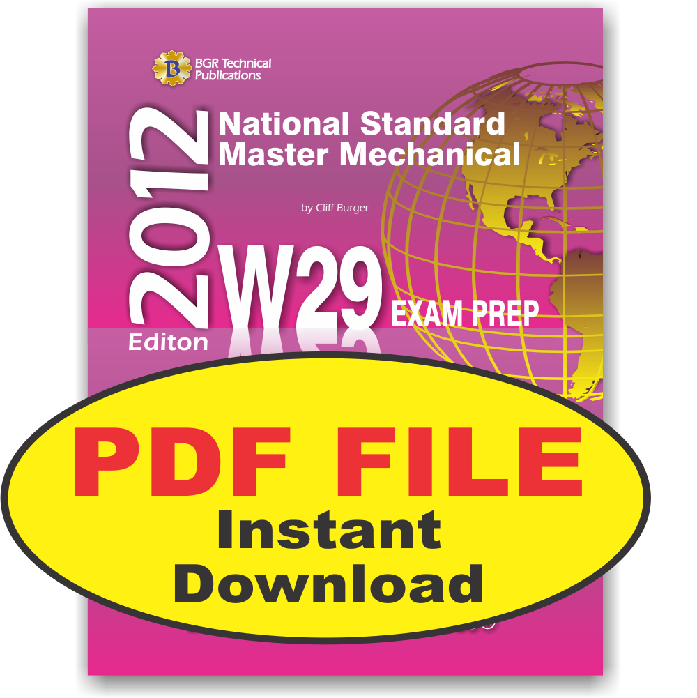W29 National Standard Master Mechanical Questions Workbook PDF