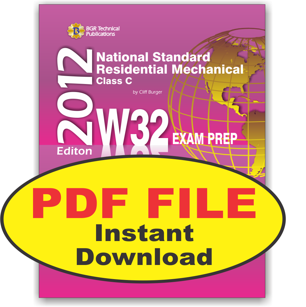 W32 National Standard Residential Mechanical Contractor Exam PDF